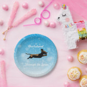 ダックスシュントを介して雪のパーティープレート ペーパープレート (パーティー)