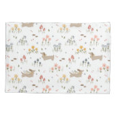 ダックスシュントウィーナードッグソーセージ犬ワイルドフラワー 枕カバー (裏面)