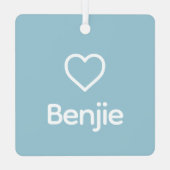 ダックスシュントカスタムメモリアル犬名虹の橋 メタルオーナメント (裏面)