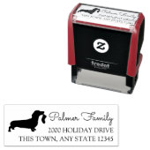 ダックスシュントストッキングホリデーアドレス セルフインキングスタンプ (インサイチュ)