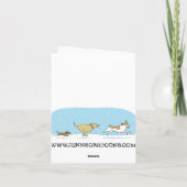 ダックスシュントミスタントーキスクリスマスドッグステンプレート シーズンカード (裏面)