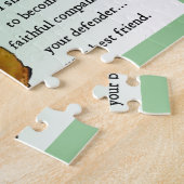 ダックスシュント伝統オブラブ ジグソーパズル (側面)