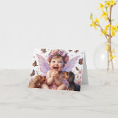 ダックスシュント子犬グリーティングカード カード (黄色い花)