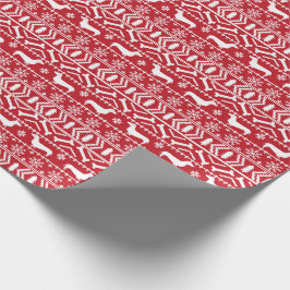 ダックスシュント市フェアアイルクリスマスギフトラップ ラッピングペーパー