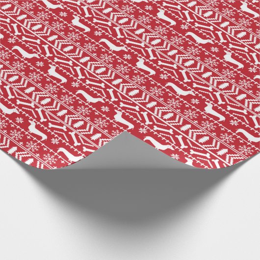 ダックスシュント市フェアアイルクリスマスギフトラップ ラッピングペーパー (角)