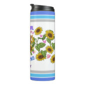 ダックスシュント恋人ひまわりトレーナーフローラ タンブラー (回転右)