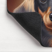 ダックスシュント犬サンパトリックのデイドレス マウスパッド (コーナー)