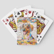 ダックスシュント犬 – ドキシー – カラフルモザイク