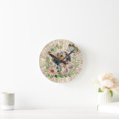 ダックスシュント犬 – ドキシー – カラフルモザイク ラウンド壁時計 (ホーム)