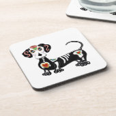 ダックスシュント糖スカル コースター (左側)