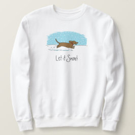 ダックスシュント – ウィンターホリデーウィーナードッグ スウェットシャツ