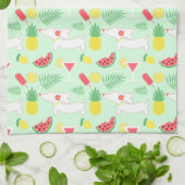 ダックスシュント・ウェニー&マルティニスギフトキッチンディッシュ キッチンタオル (折り畳み)