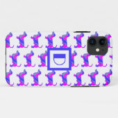 ダックスシュント/ダキシードッグ愛犬桃色モノグラム Case-Mate iPhoneケース (裏面(横))