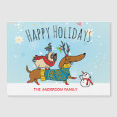 ダックスシュント、パグおよびバード磁気カード (正面)