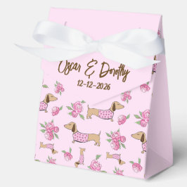 ダックスシュント&プーカスタムニーフローラピ結婚ンク フェイバーボックス