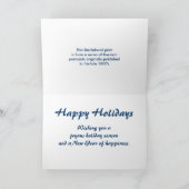 ダックスシュント・ヴィンテージ・クリスマスカード シーズンカード (内部)