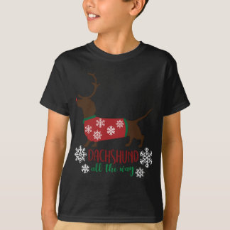 ダックスシュントAll Way醜いクリスマスセーター Tシャツ