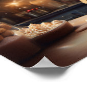 ダックスシュントChristmas Cookiesフェスティバルホリデー ポスター (角)