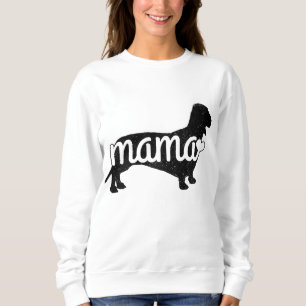 ダックスシュントMama Wiener Dog Doxie Mom おもしろい Cute Gif スウェットシャツ