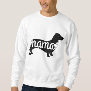 ダックスシュントMama Wiener Dog Doxie Mom おもしろい Cute Gif スウェットシャツ