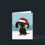 ダックスシュントSanta Black and Tan Wiener Dog Chrimas シーズンカード<br><div class="desc">この可愛らしいクリスマスカードはブラックとタンのダックスシュント好きに最適！サンタ帽をかぶったフェスティバルと愛らしい飼い犬の手描きのイメージは、休日のよくはしゃぐ精神を捉えている。あなたカスタマイズの考え深い気持ちと内部は今季あなたのリストの誰にでも喜びを広げる救済ことができる。獣医素晴らしやドッグウォーカー、ペットシッターなど、クライアントや彼らのポチに送信する大切ために。この明るい祝カードは、どの受け手の顔にスマイルを置くダックシュントの品種の魅力。</div>