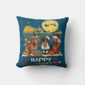 ダックスシュンハッピーハロサンクスマスハロウィンサンクスギフ クッション (正面)