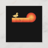 ダックスタイル60s 70sファームギフト男性女性農家 スクエア名刺 (正面)