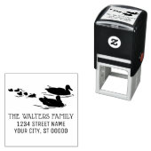 ダックスダクリングスファミリー名差出人住所 セルフインキングスタンプ (インサイチュ)