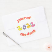 ダックステッカーの年 ラウンドシール (封筒)