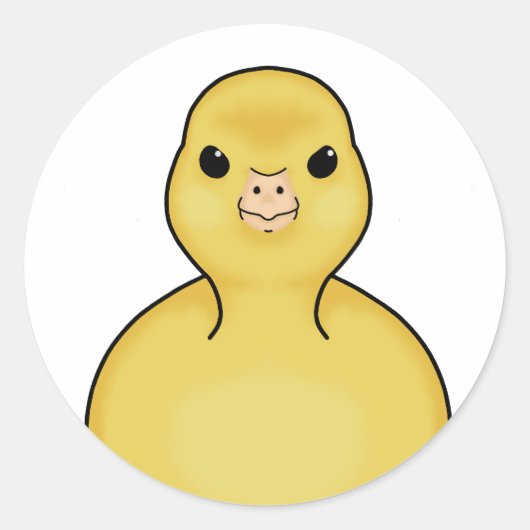 ダックステッカー ラウンドシール (正面)
