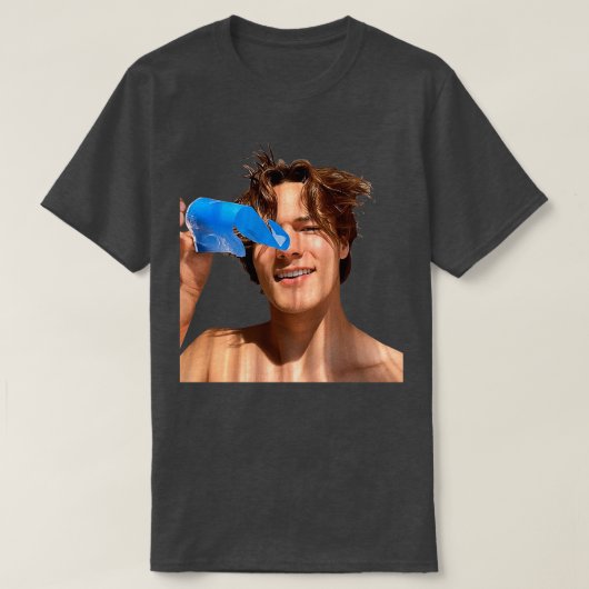 ダックスニューマン Tシャツ (デザイン正面)