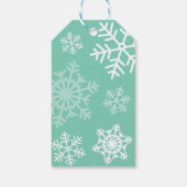 ダックスノーフレーククリスマスウィンターギフトラベル ギフトタグ (裏面)