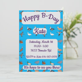 ダックスハッピーバースデー 招待状