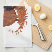 ダックスハロウィーン キッチンタオル (四つ折り)