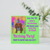 ダックスパーティー 招待状 (スタンド正面)