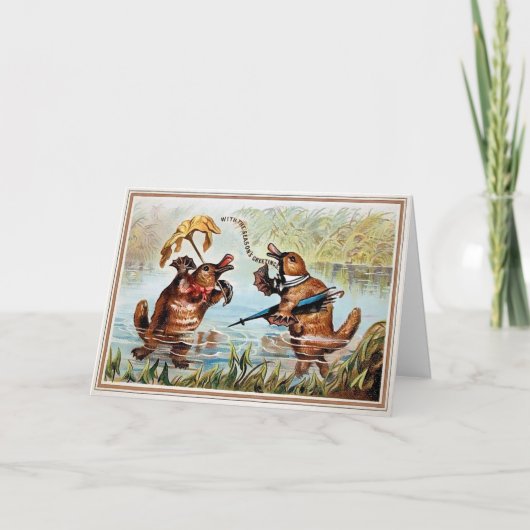 ダックスビクトリアンクリスマスカード シーズンカード (正面)