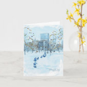 ダックスビューホリデーカード カード (黄色い花)