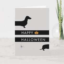ダックスフンおもしろいトハロウィン カード