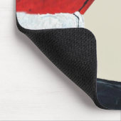 ダックスフントおよびサンタ マウスパッド (コーナー)