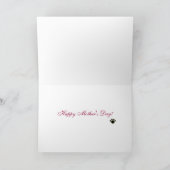 ダックスフントおよび花の漫画 カード (内部)