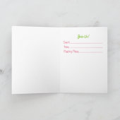 ダックスフントそれはひよこの事の女の子の招待状だけです 招待状 (内部)