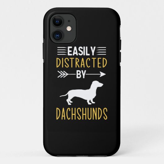 ダックスフントに気を取られる Case-Mate iPhoneケース (裏面)