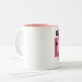 ダックスフントのお母さんのマグ ツートーンマグカップ (正面左)