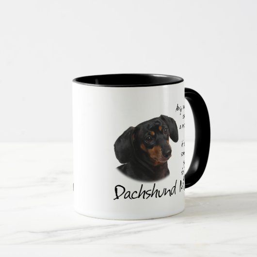ダックスフントのお母さんのマグ マグカップ (正面右)