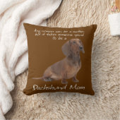 ダックスフントのお母さんの枕 クッション (ブランケット)