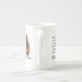 ダックスフントのお母さんの骨灰磁器のマグ ボーンチャイナマグカップ (裏面)