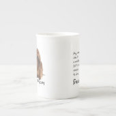 ダックスフントのお母さんの骨灰磁器のマグ ボーンチャイナマグカップ (正面)