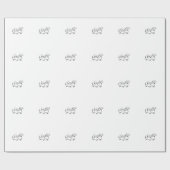 ダックスフントのギフト用包装紙 ラッピングペーパー (フラット)