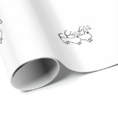 ダックスフントのギフト用包装紙 ラッピングペーパー (ロールコーナー)