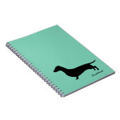 ダックスフントのギフト ノートブック (右側)